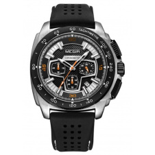 Чоловічий годинник Megir 2056 Todest Silver/Black