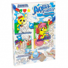 Дитячий набір для творчості "Aqua Painter" Danko Toys AQP-01 укр водна розмальовка Поні у навушниках