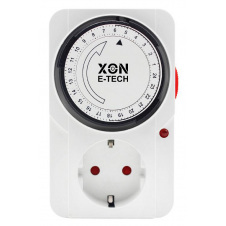 Розетка з таймером електро-механічна добова XON E-Tech SwitchTimer X232 16А 230В Білий (XSTLB012415W 7300)