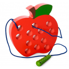 Деревянная игрушка Шнуровка MD 1228 Яблоко (MR11092)