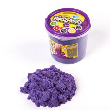 Набір креативної творчості "Кінетичний пісок "KidSand" Danko Toys KS-01-04 1200 гр Фіолетовий