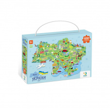 Дитячі пазли "Карта України" DoDo Toys 300267 100 елементів