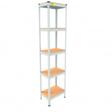 Металевий стелаж Emby Light Series 2100х450x300 мм 5 полиць ДСП до 100 кг