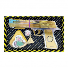 Зібрана модель Гумостріл "DESERT EAGLE" Сувенір-Декор DE-G-B GOLD