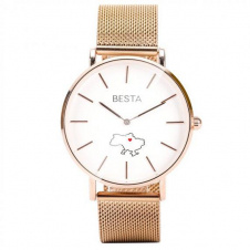 Годинник наручний класичний BESTA Love UA Gold