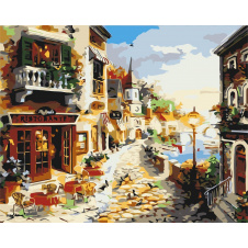 Картина за номерами BrushMe "Казкова вулиця" 40х50см BS7233