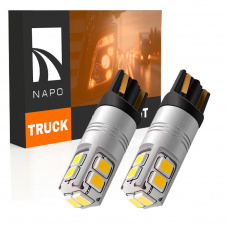 Комплект світлодіодних ламп для вантажівок Napo Truck T10-2835-10smd W5W T10 24V 2 шт Білий (2495427340)