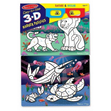 3D пазли-розмальовки "Сафарі / Океан" Melissa & Doug MD8823