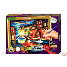 Картина за номерами Нічне місто 320х230 мм Dankotoys (KN-01-09)
