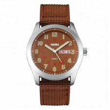 Годинник наручний Skmei 9112 Brown 9112BN (17107-hbr)