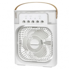 Настільний вентилятор No Brand з зволожувачем повітря Air Cooler Fan з USB та LED підсвічуванням 21x26x9 см Білий (2104618501)