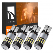 Комплект світлодіодних ламп для вантажівок Napo Truck T10-3014-30smd W5W T10 24V 4 шт Білий (2495422706)