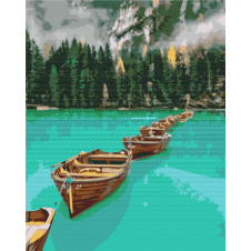 Картина за номерами BrushMe "Човни в ланцюжку" 40х50см BS51426
