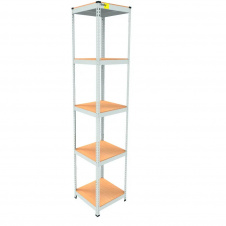 Металевий стелаж Emby Light Series 2400х450x450 мм 5 полиць ДСП до 100 кг