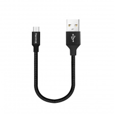 Кабель ColorWay USB/micro USB M/M 2.4А 0.25м Black CW-CBUM048-BK