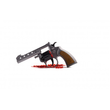 Игрушечный револьвер с пистонами Mr. K Golden Gun 237GG
