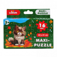 Пазл дитячий максі "Котик 3" Ludum ME5032-04 16 великих елементів