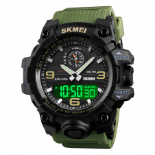 Годинник наручний чоловічий Skmei 1586 Army Green 1586AG (17157-hbr)