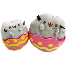 Набор мягкая игрушка кот в яйце Pusheen cat большой и маленький S&T 23 х 20 см 18 х 15 см Разноцветный (vol-1741)