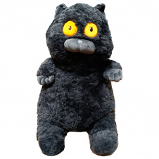 М'яка іграшка "Товстий кіт" Bambi K15215, 60 см Чорний