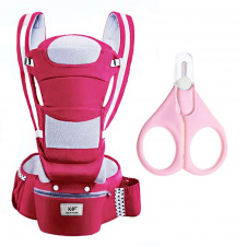 Хіпсит Baby Carrier 6 в 1 та манікюрні ножиці Червоний (v-11909)