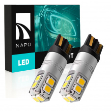 Комплект світлодіодних ламп Napo T10-2835-10smd W5W T10 2 шт Білий (2508454561)