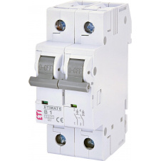 Автоматический выключатель ETI 002113511 ETIMAT 6 2p B 4А (6 kA)