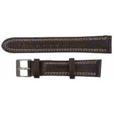 Ремінець для годинника Mykhail Ikhtyar шкіряний 18 мм Темно-коричневий (S529-18S dark brown)