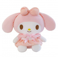 М'яка іграшка плюшева Hello Kitty аніме Куромі Май Мелоді в рожевій сукні 85 см Рожево-білий (1013)