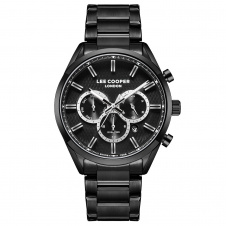 Наручний годинник чоловічий Lee Cooper London Black Чорний (3448)