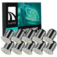 Комплект світлодіодних ламп Napo LED 1157-3014-22smd P21/5W 1157 BAU15S 10 шт Білий (2522244494)