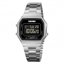Годинник наручний чоловічі Skmei 1647 Silver 1647SI (17164-hbr)