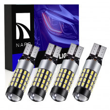 Комплект світлодіодних ламп Napo PRO T10-3014-57smd W5W T10 4 шт Білий (2495399182)