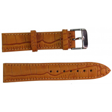 Ремешок для часов кожаный Mykhail Ikhtyar ширина 22 мм Рыжий (S22-418S orange)