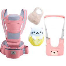 Хипсит эрго-рюкзак кенгуру переноска Baby Carrier 6 в 1 и игрушка Пушин кот Банан (vol-1909)