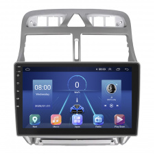 Штатная магнитола Lesko 9" Peugeot 307 I 2001-2005 6/128Gb 4G Wi-Fi GPS Top (8677-43765)