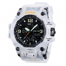 Часы наручные мужские Skmei 1155 White, 1155BWT (12282-hbr)