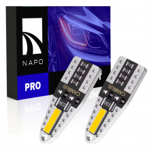 Комплект світлодіодних ламп Napo PRO T10-7020-2smd W5W T10 2 шт Білий (2495409530)