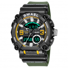 Часы наручные мужские Smael 8052 Army Green (15184-hbr)