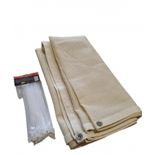 Сітка ширма для балкона No Brand 110 г/м2 90x600 см Молочний (2595581317)