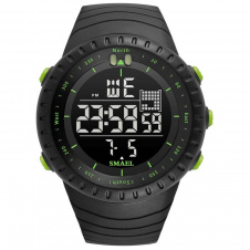 Часы наручные мужские Smael 1237 Black Green (15195-hbr)