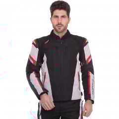 Мотокуртка с защитой SCOYCO JK142 3XL(52-54) Черный-красный Камінь-Каширський