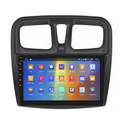 Штатная магнитола Lesko 9" Renault Sandero II 2013-2018 4/64Gb CarPlay 4G Wi-Fi GPS Prime IPS (9822-50448) Чугуїв