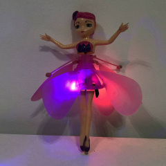 Летающая игрушка сказочная фея с управлении рукой на подставке подиум Beauty Toy Magical Fairy звуковые и световые эффекты Розовая Ніжин