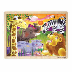 Дерев'яний пазл в рамці Melissa&Doug "Африканська савана" 24 елемента MD12937 Бровари