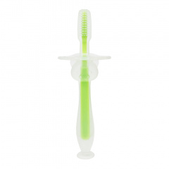 Силіконова зубна щітка Mumlove MGZ-0707(Green) з обмежувачем Ладан