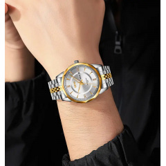 Годинник чоловічий класичний Skmei 9268 Silver-Gold Винница