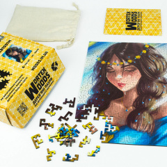 Дерев'яні пазли Wortex Woods Плавання по всесвіту 40х50 см 426 елементи лабіринт PZL31011L Суми