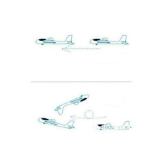 Літак планер метальний UTM 48 см Orange (45403O) Киев