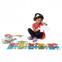 Мега - пазл гігант Melissa&Doug "Числа/Ферма" 24 елементи 90 х 60 см MD31002 Токмак